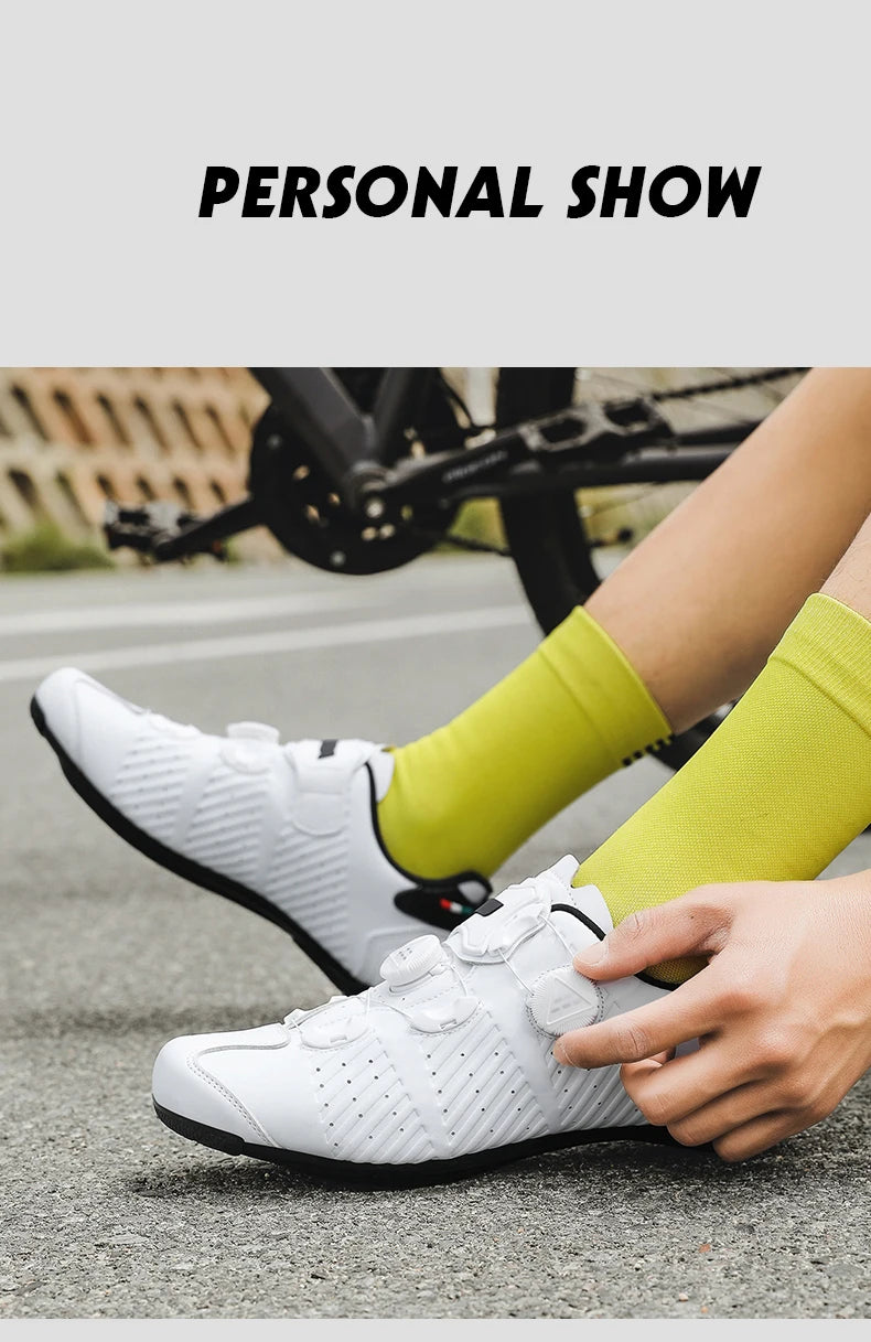Highway bike cycling shoes, breathable and wear-resistant mountain bike cycling shoes, professional bike lock shoes Men or Women