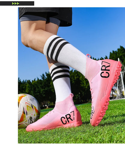 Chaussures de football pour homme, chaussures de futsal professionnelles, chaussures de football de haute qualité, crampons, femmes, unisexe, ultralégères, TF/FG, baskets