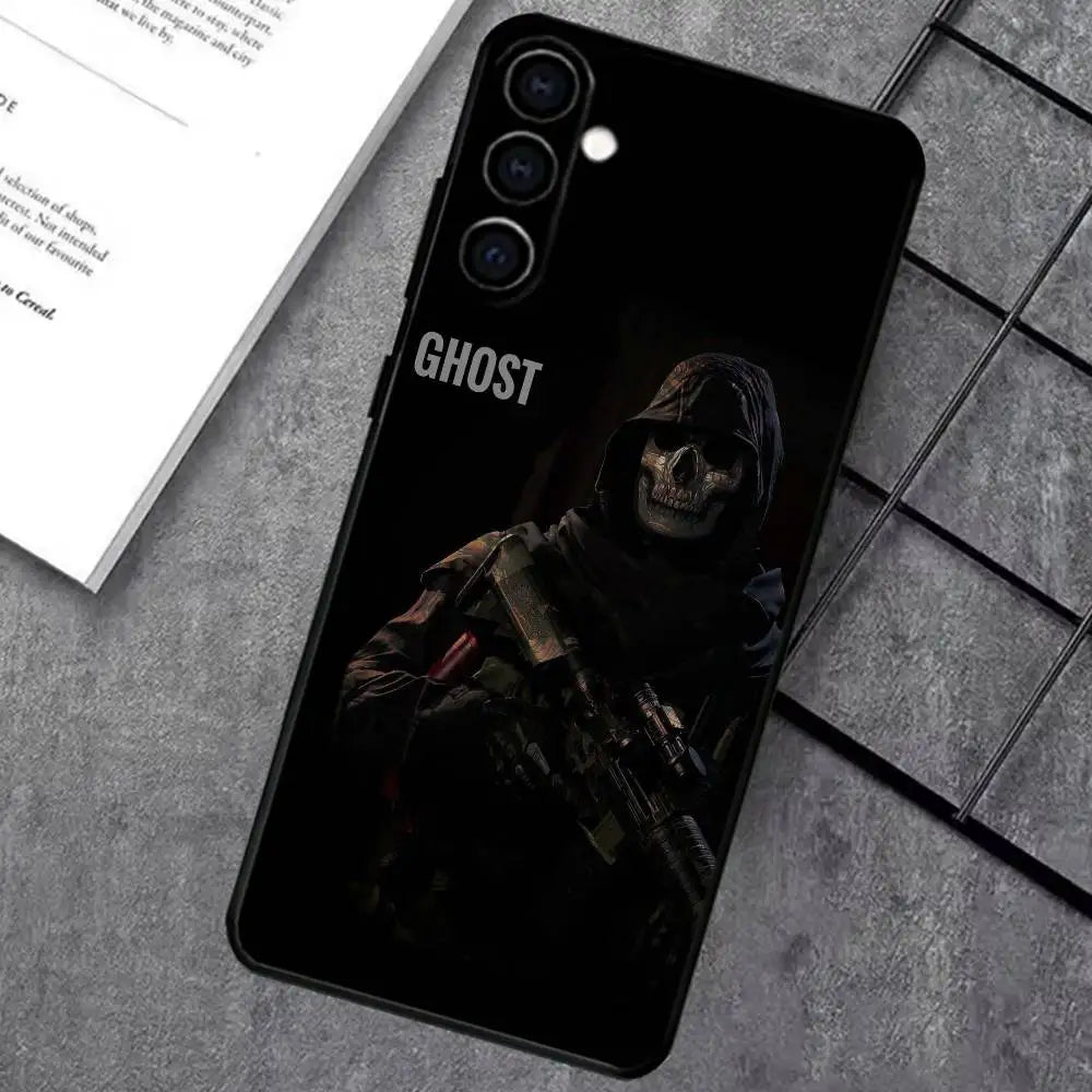 COD Call Of Duty G-Ghost Phone Case For Samsung Galaxy A73,A72,A71,A70,A53,A52,A51,Soft Silicone Black Cover