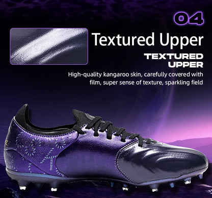 Chaussures de football Kelme en cuir de kangourou Mg - Chaussures de sport professionnelles pour le football - Chaussures de football d'extérieur antidérapantes
