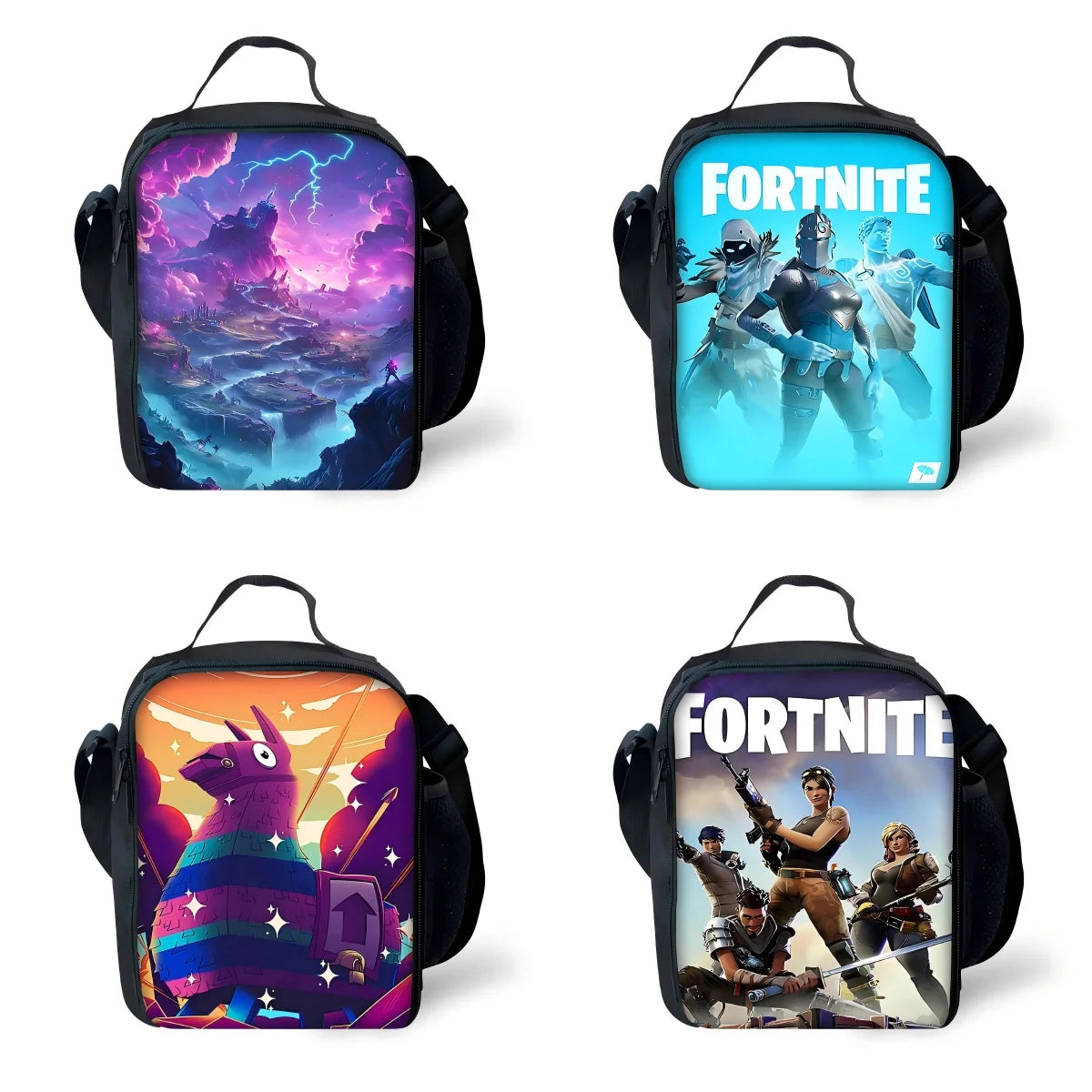 Hot Game FortniteS Child Insulated Large Capacity Bag for Boy and Girl Student Outdoor Picnic Resuable Thermal Cooler Lunch Box