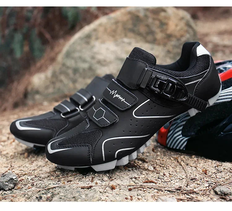 Unisex fietsschoenen met harde zool – 4-seizoenen racefietsschoenen met klikpedalen voor MTB en buitensporten