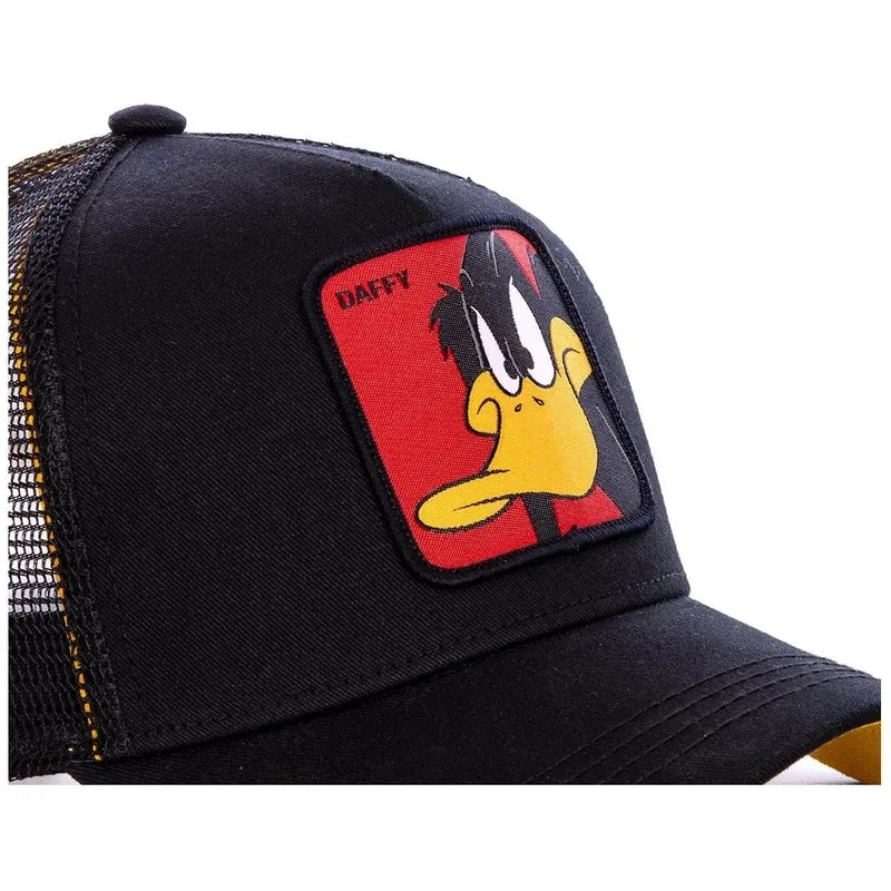 Hot Sale Unisex Anime Cartoon Cap High Quality Embroidered Patch Draw Baseball Cap Male Female Trucker Hat Mesh Hats Sun Hat