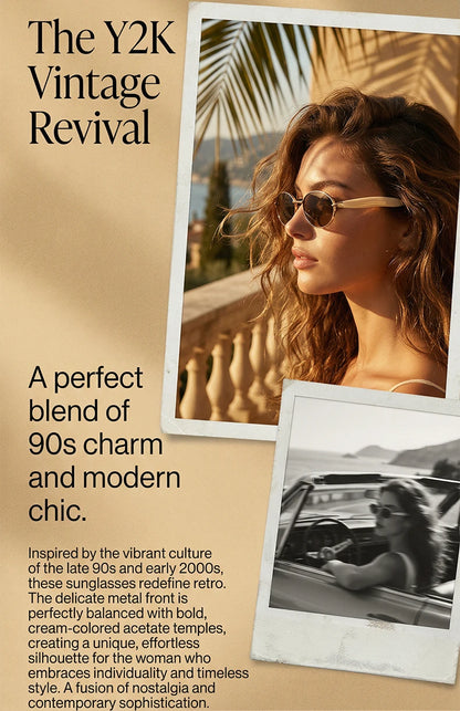 Sexy Small Oval Punk Sunglasses Women 2026 Luxury Vintage Steampunk Metal Frame Sun Glasses For Ladies Trendy Traveling Shades