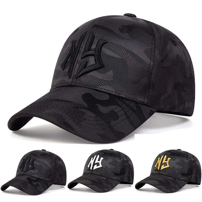 Fashion Letter Embroidery Camouflage Baseball Cap Spring Autumn Snapback Hat Adjustable Sports Casual Hats Sunscreen Hats
