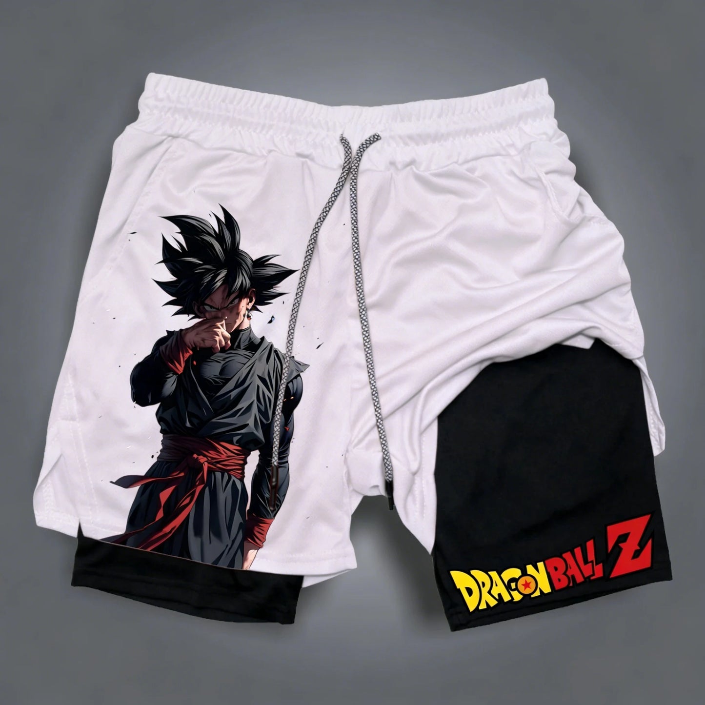 Dragon Ball Summer Son Goku Men's Bot Fitness 2026 Double-Layer Replica Two-Piece Loose-Fit Training Running Shorts Casual Pants