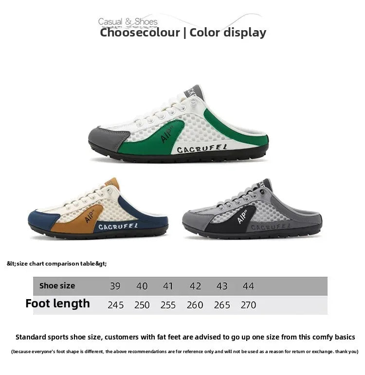 Sapatilhas desportivas casuais slip-on com atacadores para homem, em malha respirável, unissexo, para primavera e outono, corte baixo, sola plana e calçar rápido e fácil