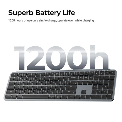 Keychron B6 Pro ISO-Layout ultraflache kabellose Tastatur in voller Größe, tragbar und leicht, mit 2.4GHz- & Bluetooth-Verbindungen
