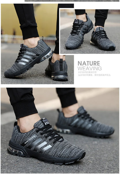 2025 Summer New Men Casual Sports Shoes Breathable Outdoor Running Shoes Comfortable Thick Bottom Fashionable Climbing Femininos