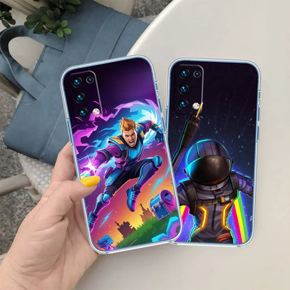 Capa Transparente para Telemóvel F-Fortnites-Poster para Samsung Galaxy A04 A04S A14 A23 A34 A54 M23 M33 M52 M53