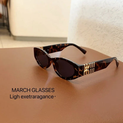 Módní oválné sluneční brýle pro ženy a muže, trendy a stylové sluneční brýle, dámské, streetové, retro, prémiové brýle, Gafas De Sol, UV400