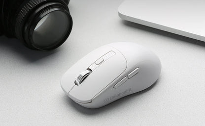 Wireless Mouse Bluetooth Compatible 5.2 USB 2.4Ghz Mice Ergonomic Wireless Office Mouse for iPad MacBook Tablet Laptop Computer