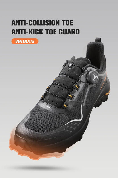 HUMTTO Men's Luxury Designer Trail Sneakers Anti-slip Sports Hiking Breathable Outdoor Trekking Boots