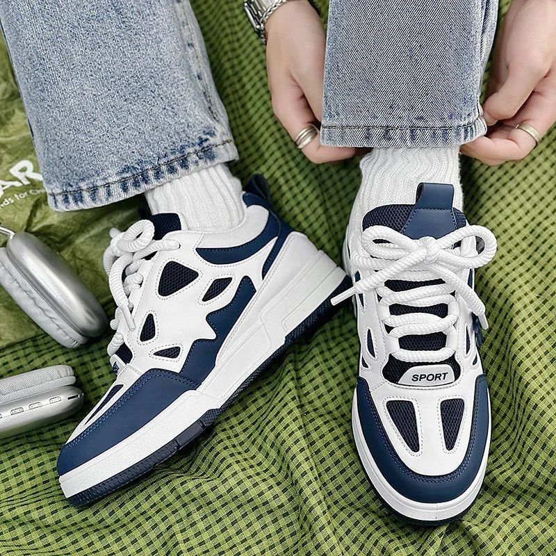 Mode Herrenschuhe Trend Street Skateboard-Schuhe Herren Luxusmarke Trainingssneaker Mesh atmungsaktive Freizeitschuhe Tenis Masculino