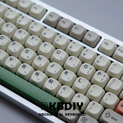 KBDiy KOA Profile Keycap GMK Style Retro 9009 Theme PBT Keycaps For Mechanical Keyboard Gaming KIT Korean 139 Keys ISO Key Cap