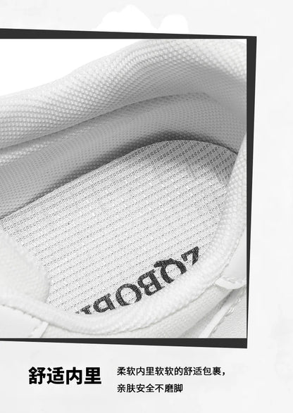 Men's Shoes, Spring and Autumn Trendy Styles, New Cross-Border Models, White, Black, Red Sneakers, Soft-Soled Breathable Men's Low-Top Versatile Casual Shoes