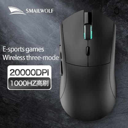 SMAILWOLF RS7 Bluetooth Wireless Gaming Mouse Three Mode PAW3311 Macro-definition Mouse Laptop Gaming Office