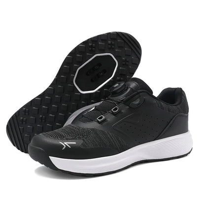 Cycling Shoes Men Cleats Shoes Flat Pedal MTB Bicycle Shoes Speed Cycling Sneakers Indoor Mountain Bike Shoes Racing Lock SPD Shoes