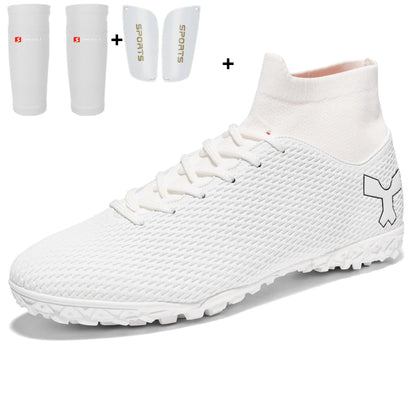 Chaussures de football de qualité pour hommes, chaussures de football résistantes pour garçons, chaussures de football légères pour enfants, baskets d'entraînement de futsal, crampons de football