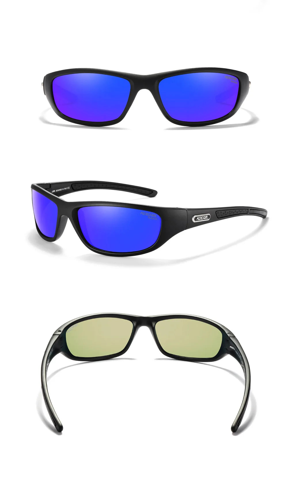 KDEAM Polarizované pánské sluneční brýle Nové brýle Barevné brýle na řízení TR90 Turistika Kempování Rybaření Outdoor Cyklistika Gafas De Sol