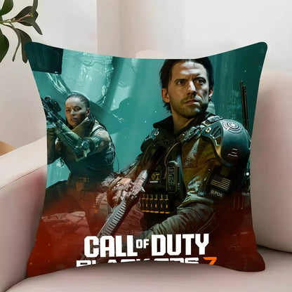 Game C-Call of D-Duty Black Ops 7 Pillow Case Decor Protective Covers Comfortable soft for Sofa Living Room Home office