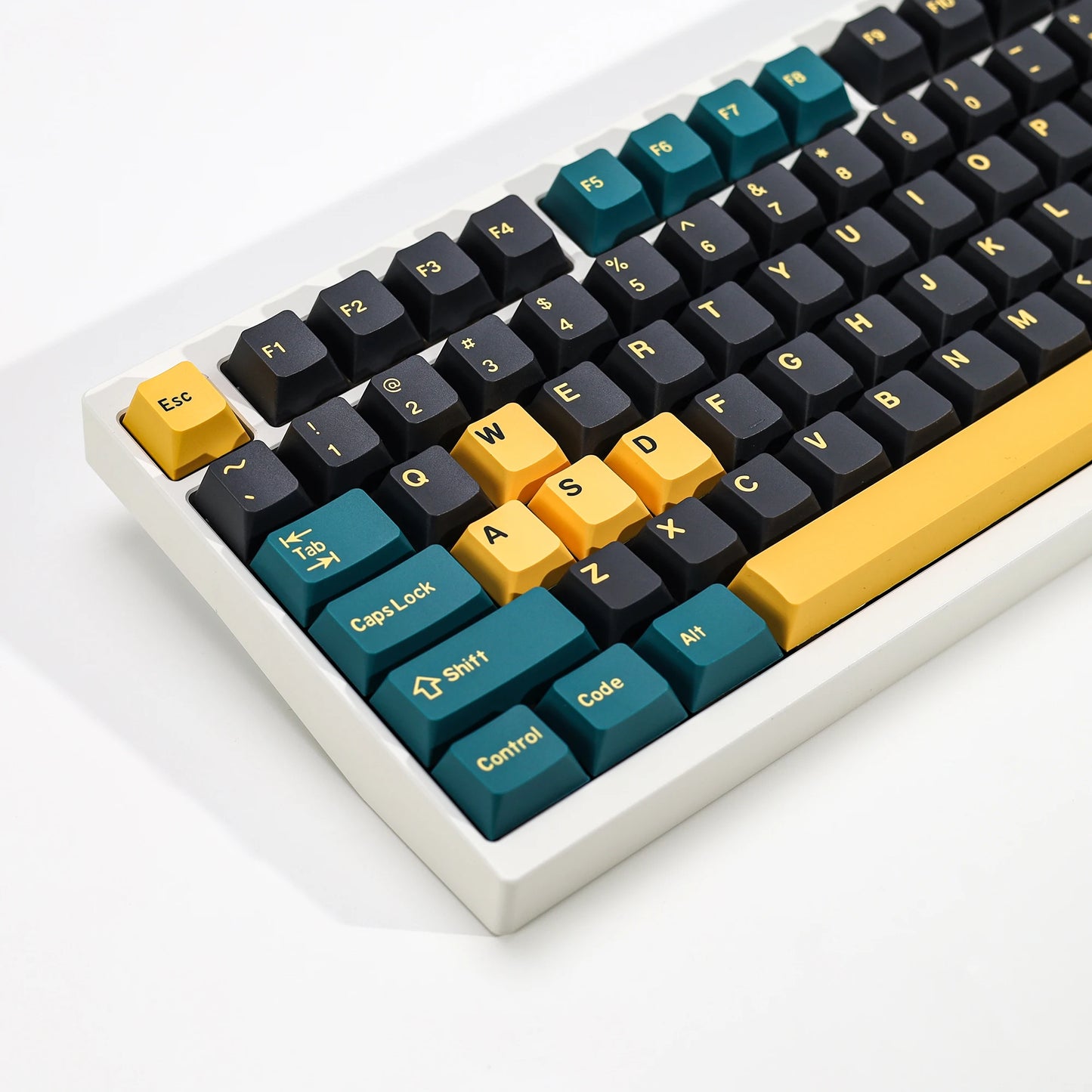 KBDiy GMK MarrsGreen Tastenkappen Retro PBT ISO Double-Shot Cherry-Profil Tastenkappen für MX-Switches Mechanische Gaming-Tastatur-Tastenkappen
