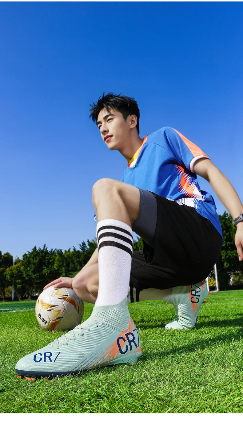 Chaussures de football pour homme, chaussures de futsal professionnelles, chaussures de football de haute qualité, crampons, femmes, unisexe, ultralégères, TF/FG, baskets