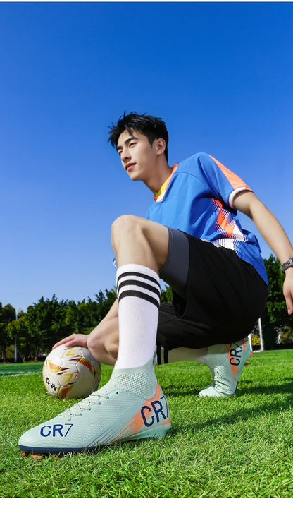Chaussures de football pour homme, chaussures de futsal professionnelles, chaussures de football de haute qualité, crampons, femmes, unisexe, ultralégères, TF/FG, baskets