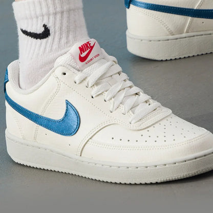 Authentieke Nike Court Vision Low minimalistische, veelzijdige, ademende casual outdoorsneakers voor dames IM7799-133