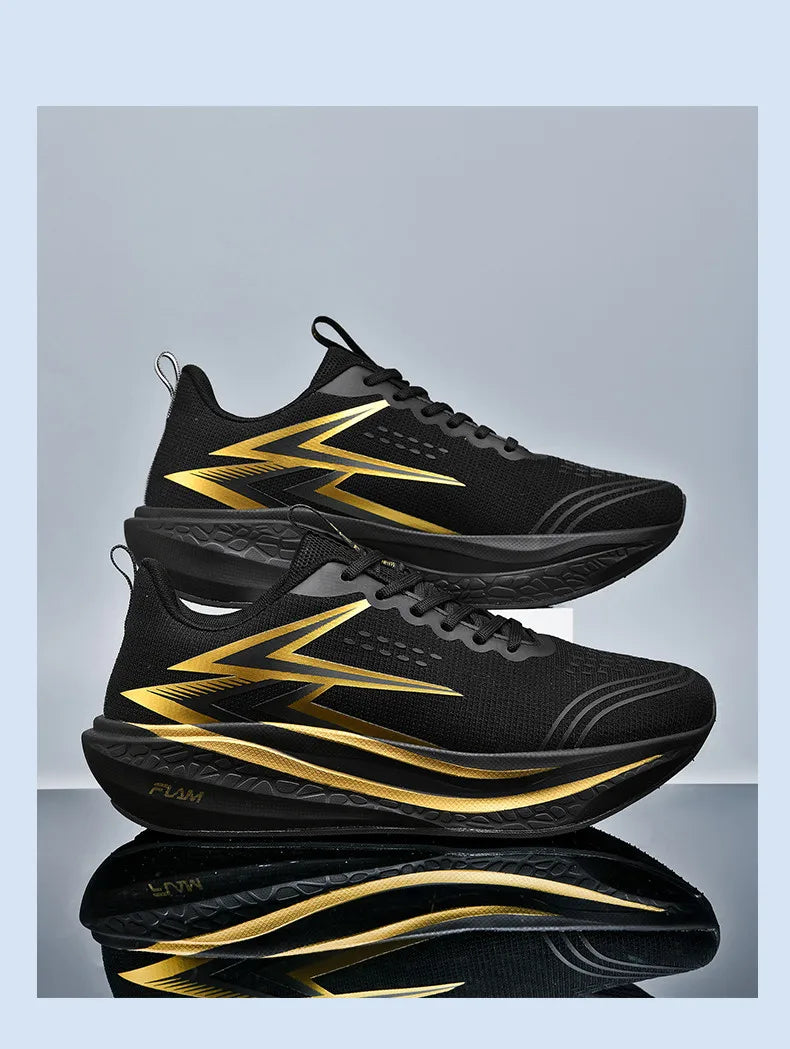Chaussures de course pour hommes, spécialité marathon ; chaussures de sport légères pour hommes avec semelle en carbone ; baskets de sport confortables et antidérapantes pour femmes