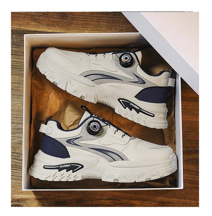 Autumn New Men's Versatile High-Top Trendy Thick-Soled Running Shoes Casual Fashion Sneakers Suitable for Outdoor Sports