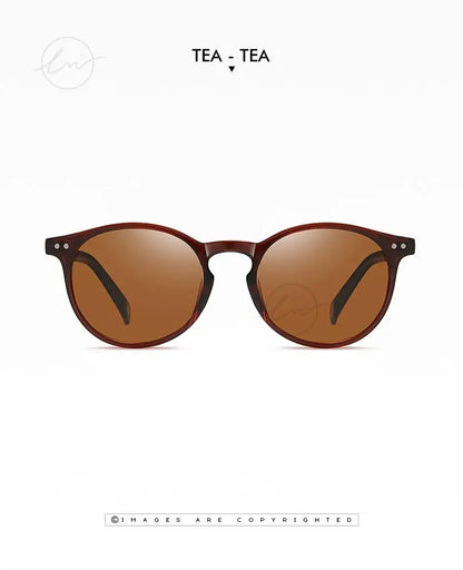 LM Retro kulaté sluneční brýle pro ženy a muže, ultralehké, TR90, polarizované, unisex, brýle na řízení, vintage sluneční brýle, UV400, Gafas De Sol