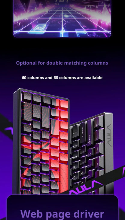 AULA WIN60 HE kabelgebundene Magnetachsen-Tastatur RT Custom mechanische Tastatur für E-Sports-Games mit 8K Polling-Rate