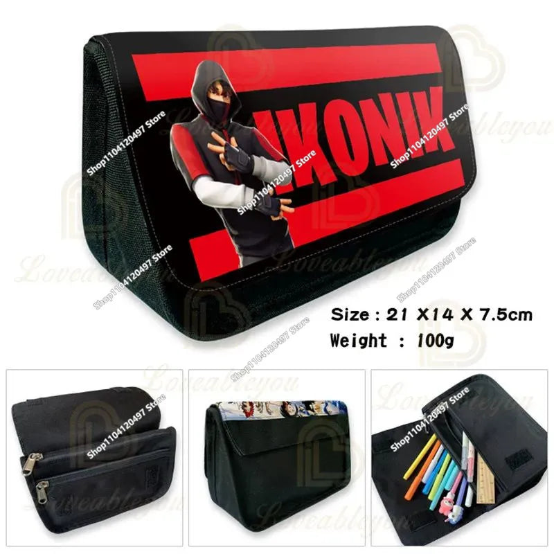 3pcs/set Fortnite Game Backpack Anime Cartoon Large Capacity Student Shcool Bags Pencil Bag Kawaii Lunch Bag Birthday Gifts