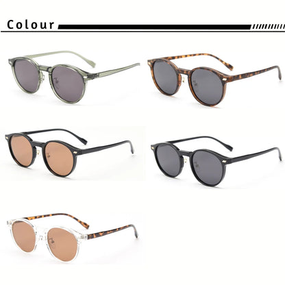HBK Fashion polarizované sluneční brýle pro muže, kulatý rám TR90, módní sluneční brýle pro ženy, na řízení, sportovní, UV400, Lunette De Soleil Homme