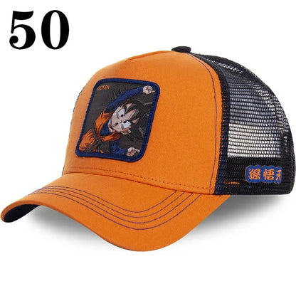 Dragon Ball DRAGONBALL Mesh Cap Cartoon Mesh Cap Men And Women Baseball Cap Fashion Patch Trucker Cap
