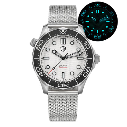 Watchdives WD007Q Diver Watch VH31 Sweep Second Quartz Movement Luminous Domed Sapphire Crystal Watches 42mm Titanium Watches
