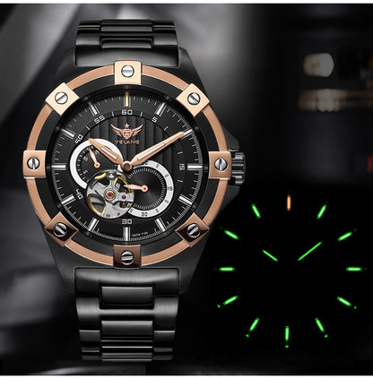 Yelang V1024 Men Brand Watches 44mm Japan miyota 82S7 Automatic Mechanical movement Luminous Men 100m Waterproof Watch business