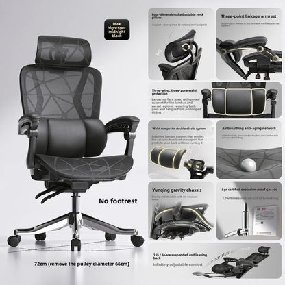 UVR Gaming Computer Chair Ergonomic Office Chair with Reclining Backrest, Adjustable Height, Comfortable Mesh Executive Swivel Chair for Home & Work
