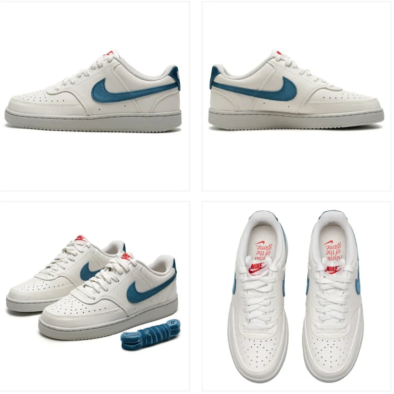 Authentieke Nike Court Vision Low minimalistische, veelzijdige, ademende casual outdoorsneakers voor dames IM7799-133