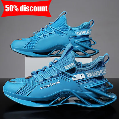 Chaussures de course pour homme : nouvelles baskets en maille respirante, semelle antidérapante et résistante à l'usure, pour le sport quotidien, tendance, mode et décontractées