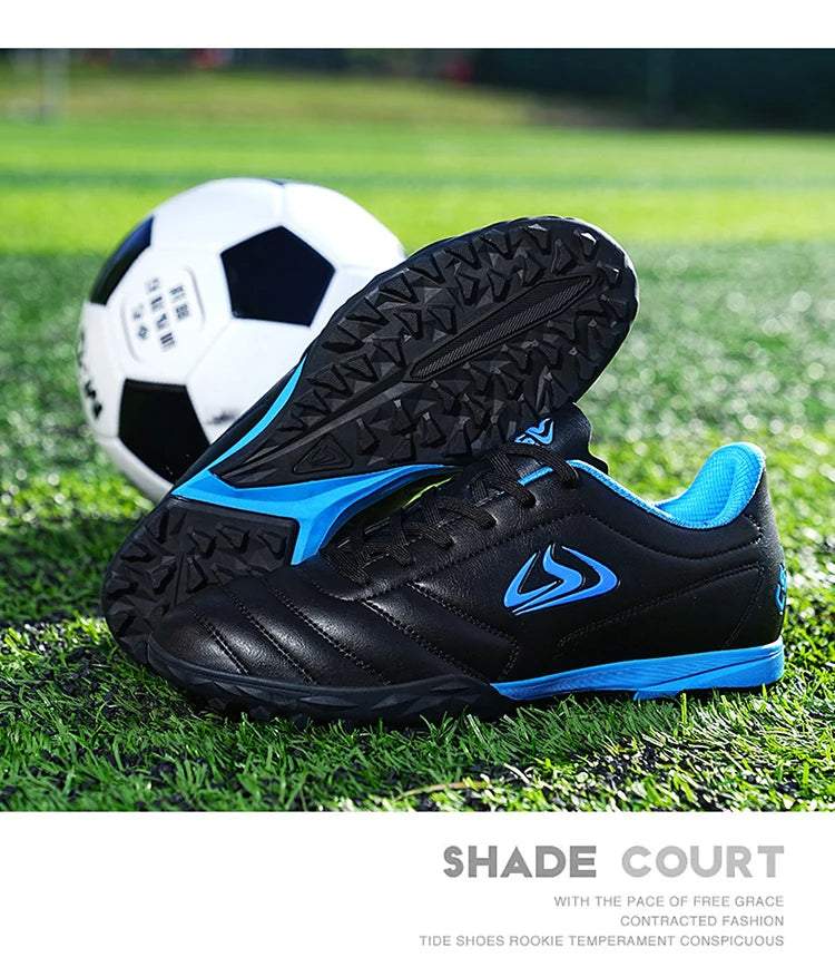 Zapatillas deportivas unisex de talla grande para entrenamiento y juego, para adultos, interior, exterior y césped, jóvenes y estudiantes, calzado de fútbol 39-45#