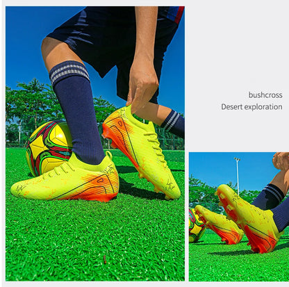Chaussures de football pour homme en gros, crampons, baskets antidérapantes, chaussures d'entraînement de football, qualité supérieure FG, livraison directe, unisexe, adulte