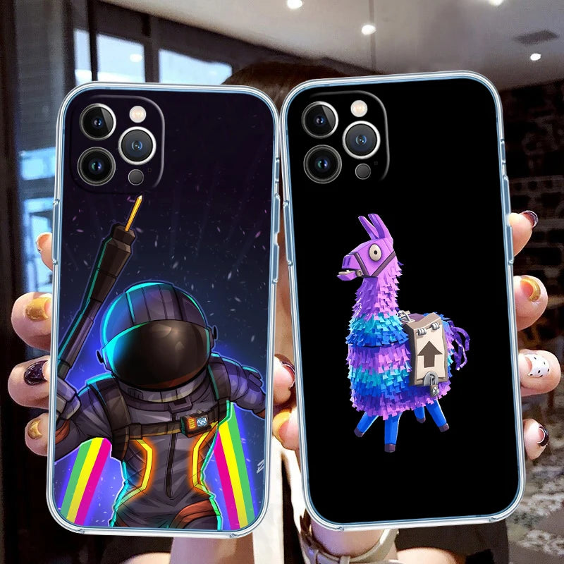 Capa Transparente para Telemóvel F-Fortnites-Poster para Samsung Galaxy A04 A04S A14 A23 A34 A54 M23 M33 M52 M53