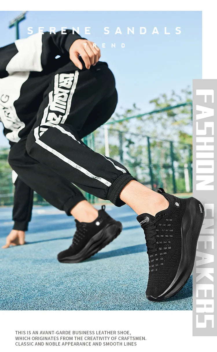 New Men Running Shoes Athletic Casual Sports Luxury Shoes Fashion Trainer Lightweight Breathable Jogging Comfortable Walking