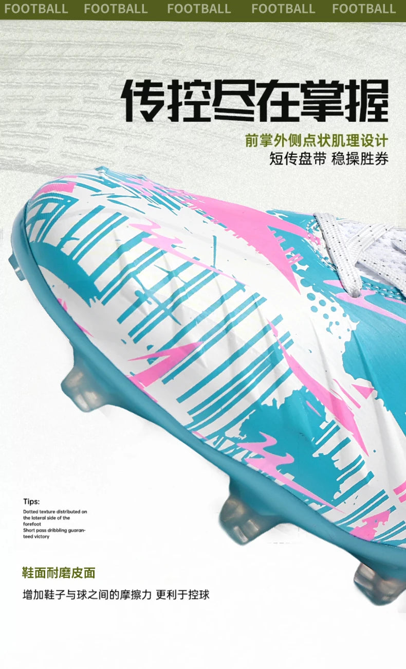Chaussures de football haut de gamme Double Star pour homme, modèle AG Long Stud, authentiques. Chaussures de match et d'entraînement professionnelles pour adolescents et adultes