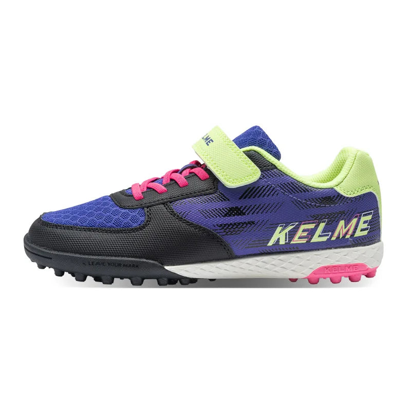 Chaussures de football pour enfants Kelme Tf Nail pour élèves du primaire – Chaussures de football à cinq sur gazon artificiel