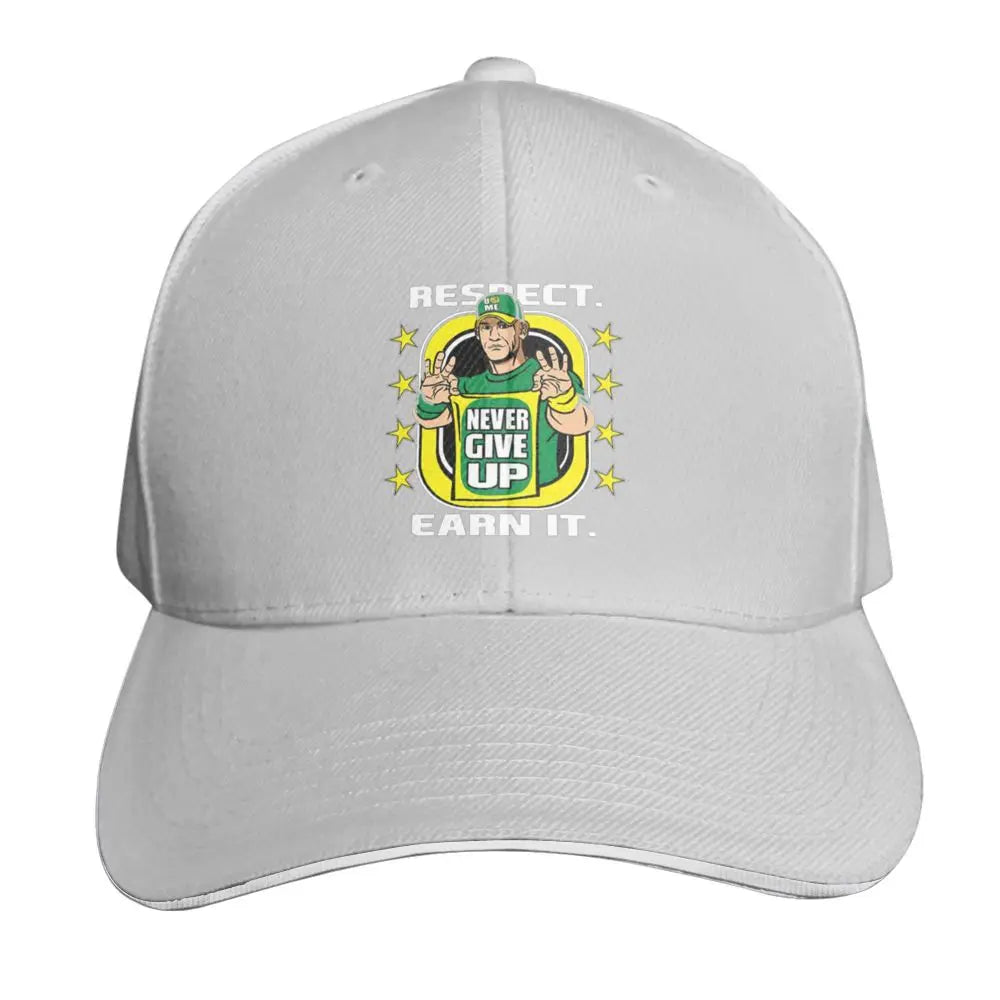 Yellow Wrestling Cena John White Custom Baseball Caps For Mens Unisex Male Beach Sunscreen Hat Snapback Cap