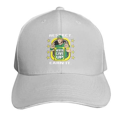 Yellow Wrestling Cena John White Custom Baseball Caps For Mens Unisex Male Beach Sunscreen Hat Snapback Cap