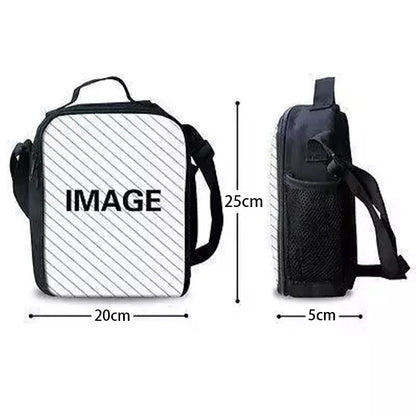 F-FortniteS Child Insulated Large Capacity Bag for Boy Hot Game Girl Student Outdoor Picnic Resuable Thermal Cooler Lunch Box